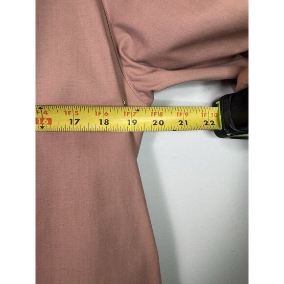 VTG PIOGGIA Count Romi 70s Italian Pink Peach Belt Trench Coat Women 10 - Picture 14 of 14